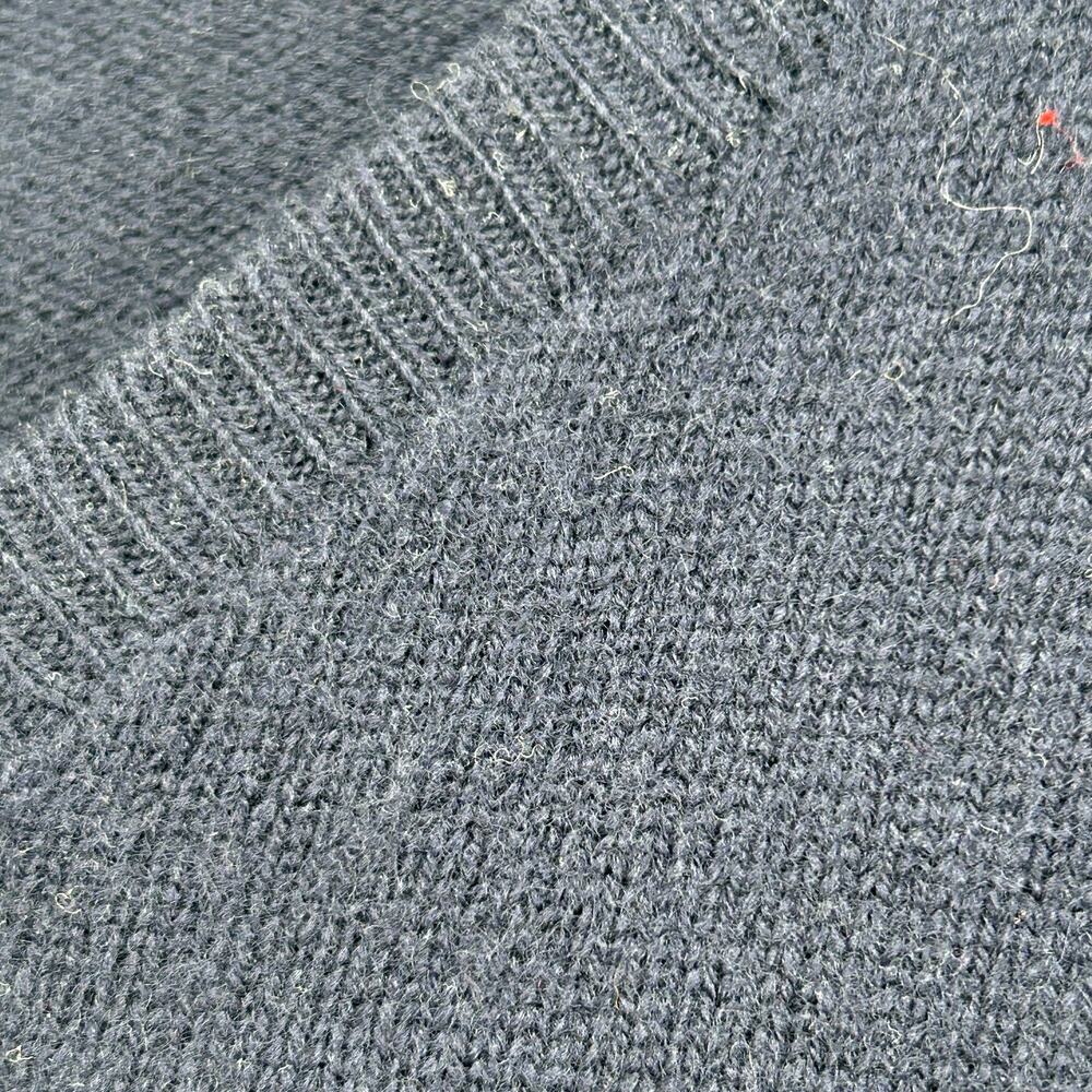 POLO RALPH LAUREN Sweater Womens XL 100% Lambswool V-Neck Pullover Jumper Blue - Picture 6 of 10